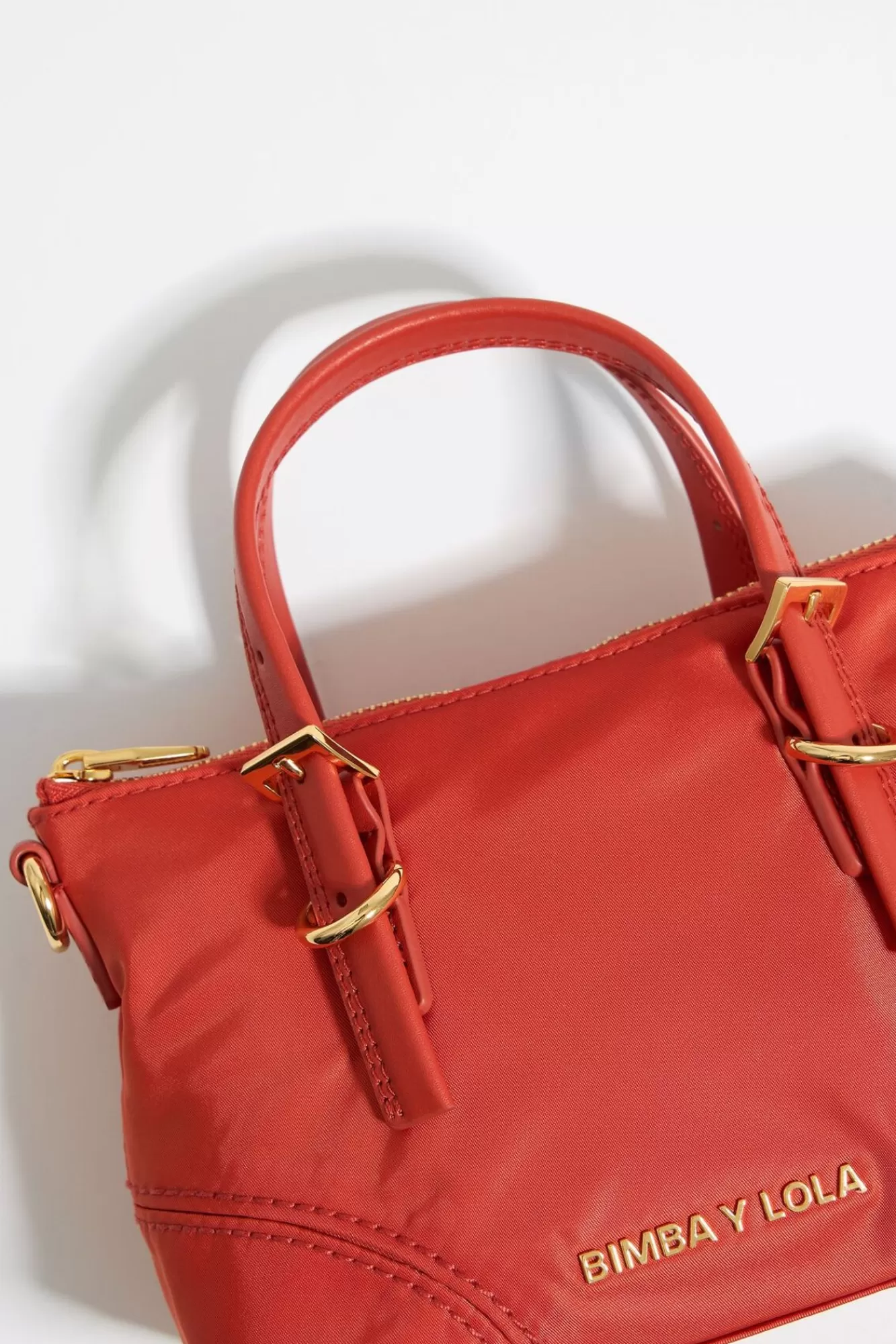 BIMBA Y LOLA Bolso Shopper Mini Nylon Coral Discount