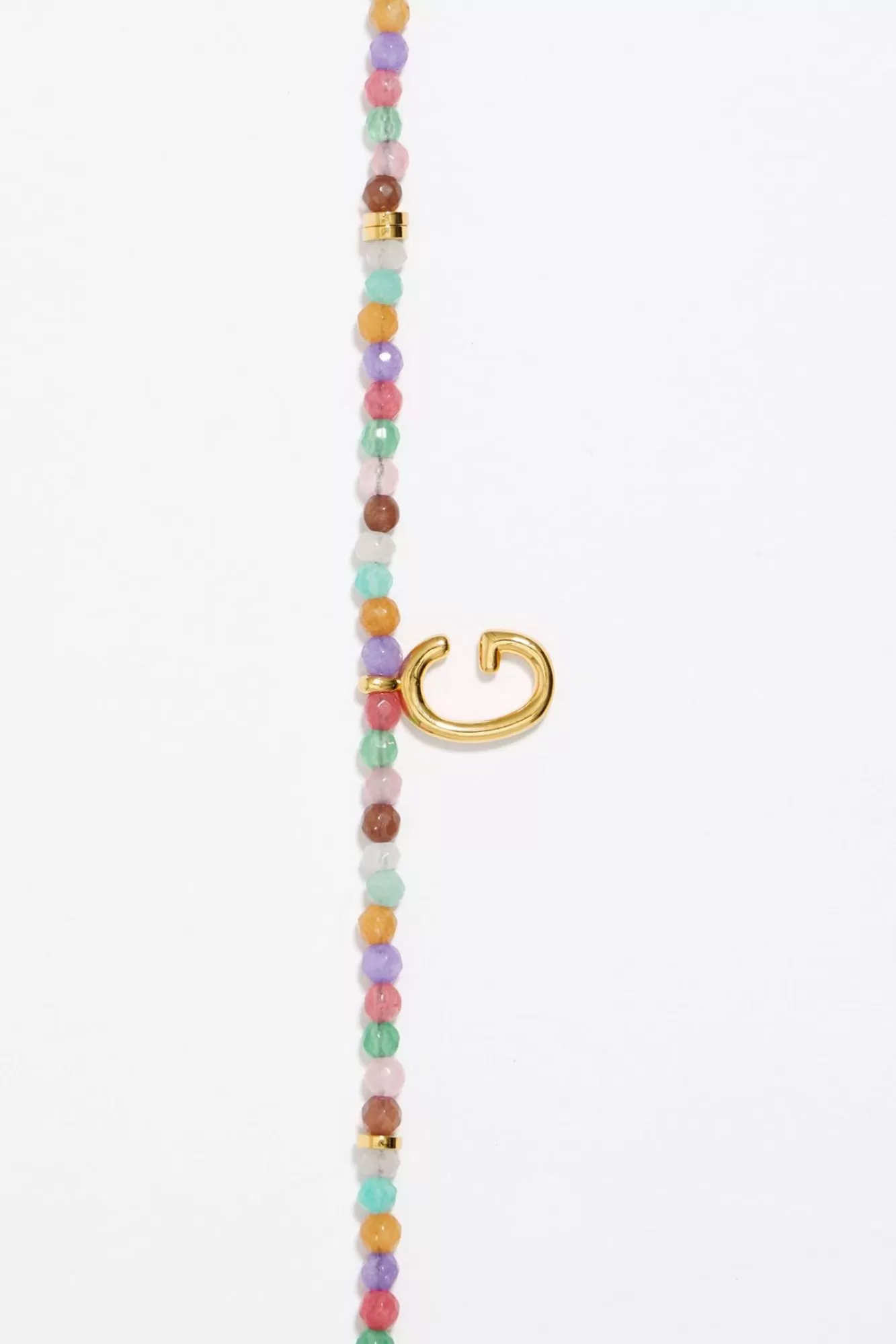 BIMBA Y LOLA Collar Letra G Piedras Multicolores Clearance