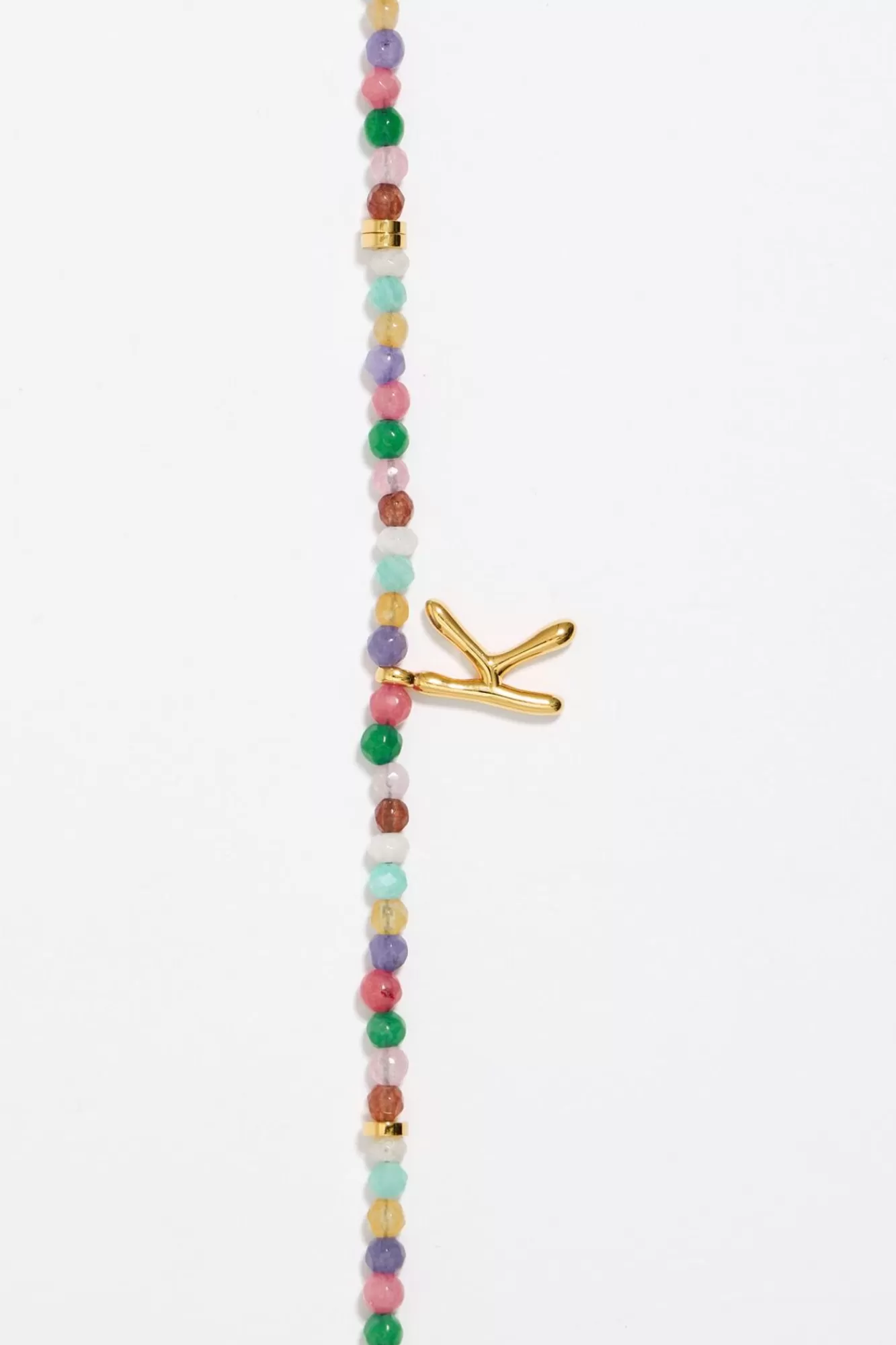 BIMBA Y LOLA Collar Letra K Piedras Multicolores Discount