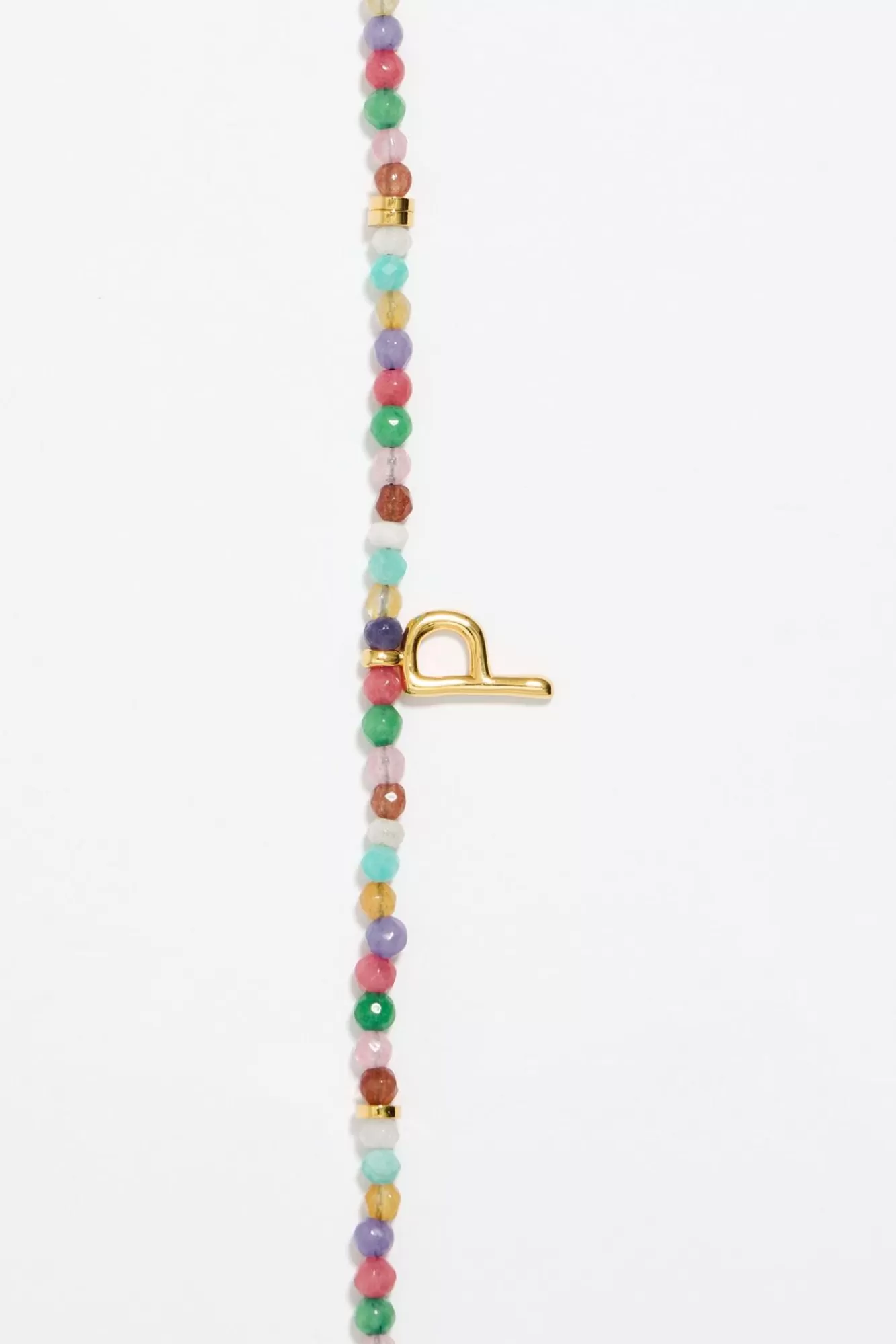 BIMBA Y LOLA Collar Letra P Piedras Multicolores Store